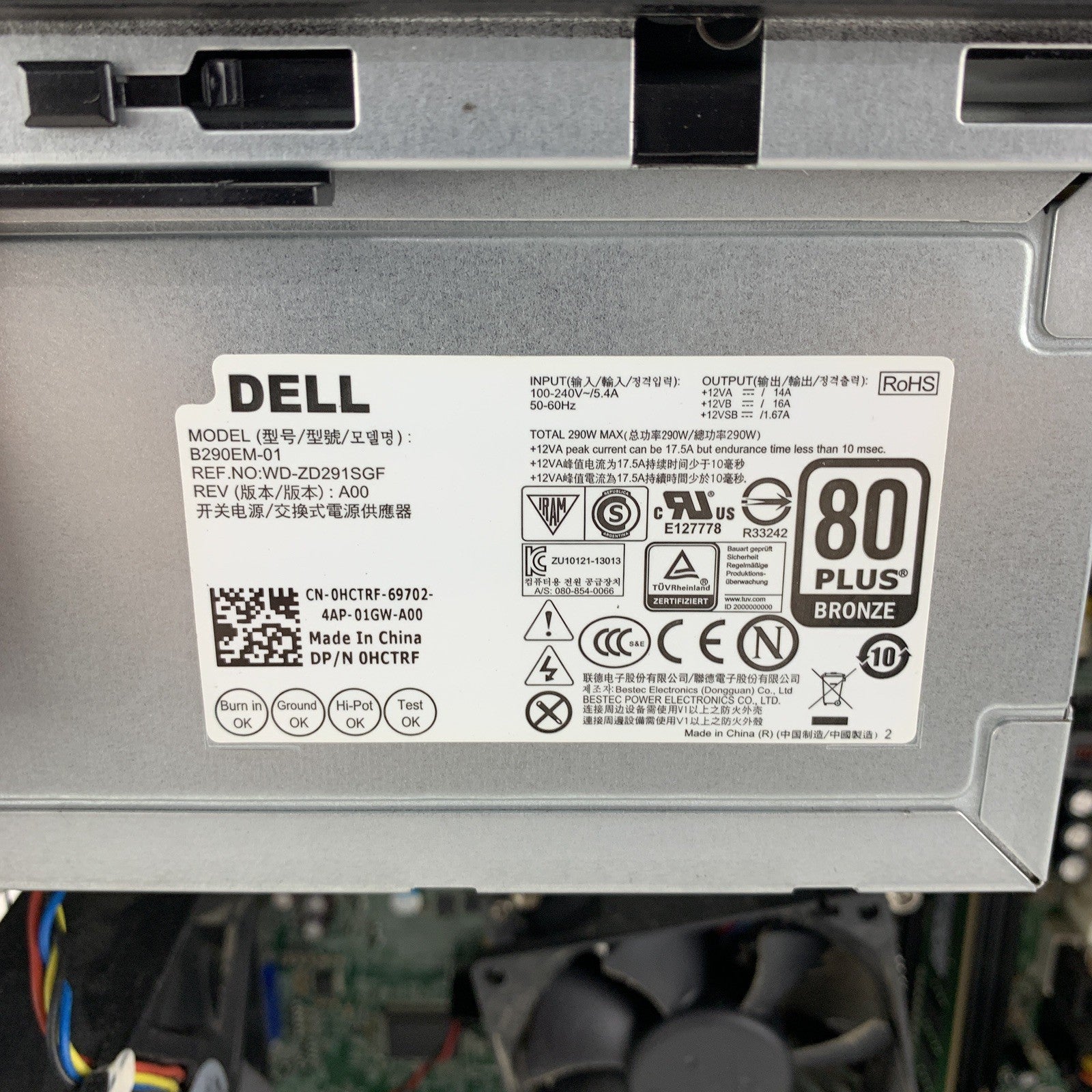 Dell Optiplex 9020 MT Intel Core i5-4690 3.50 GHz 4 GB RAM No HDD No OS