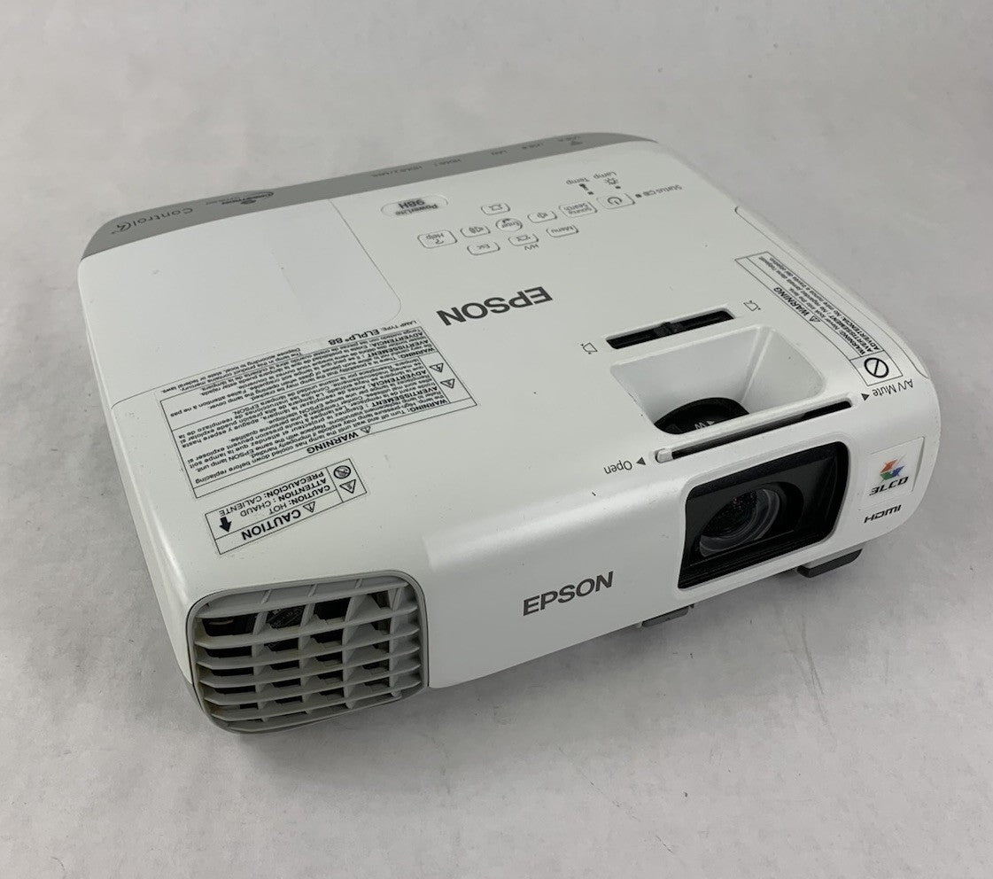 Epson PowerLite 98H H687A LCD Lamp Projector 3463 Lamp Hours - No Remote0