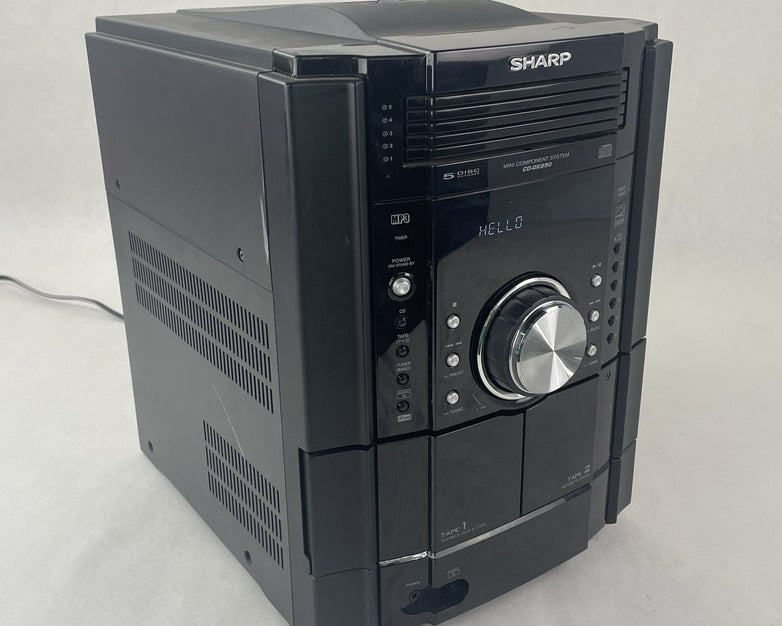 Sharp CD DK890N AM/FM Dual Cassette 5 Disc Changer