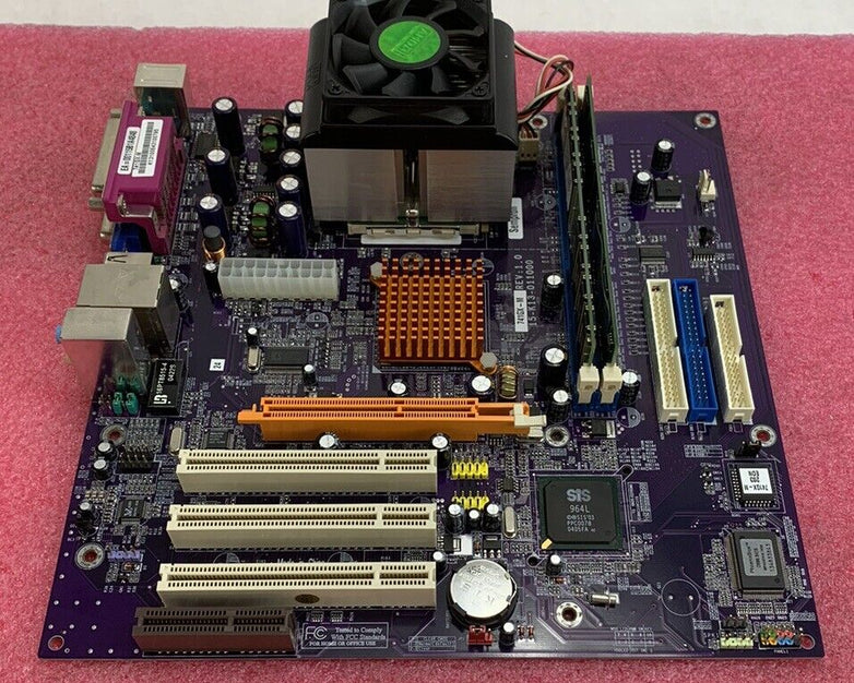 SIS SIS-741GX-M Motherboard AMD Sempron 2400+ 1.66GHz 640MB RAM w/Shield