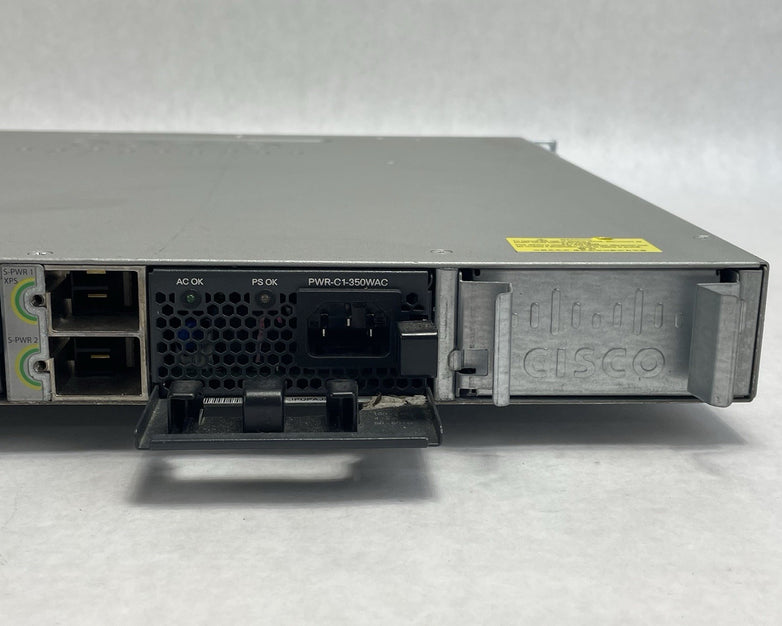 Cisco Catalyst WS-C3850-24T-L V06 24 Port Switch Tested & Reset 1X PSU