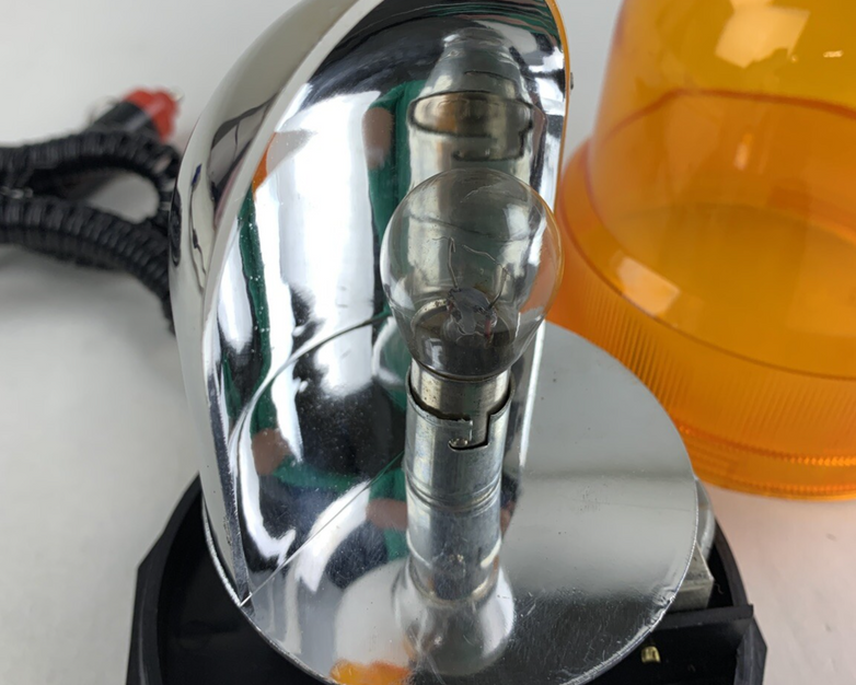 Grip 37280 Amber Economy Revolving Light Coiled Cord Plug Tested