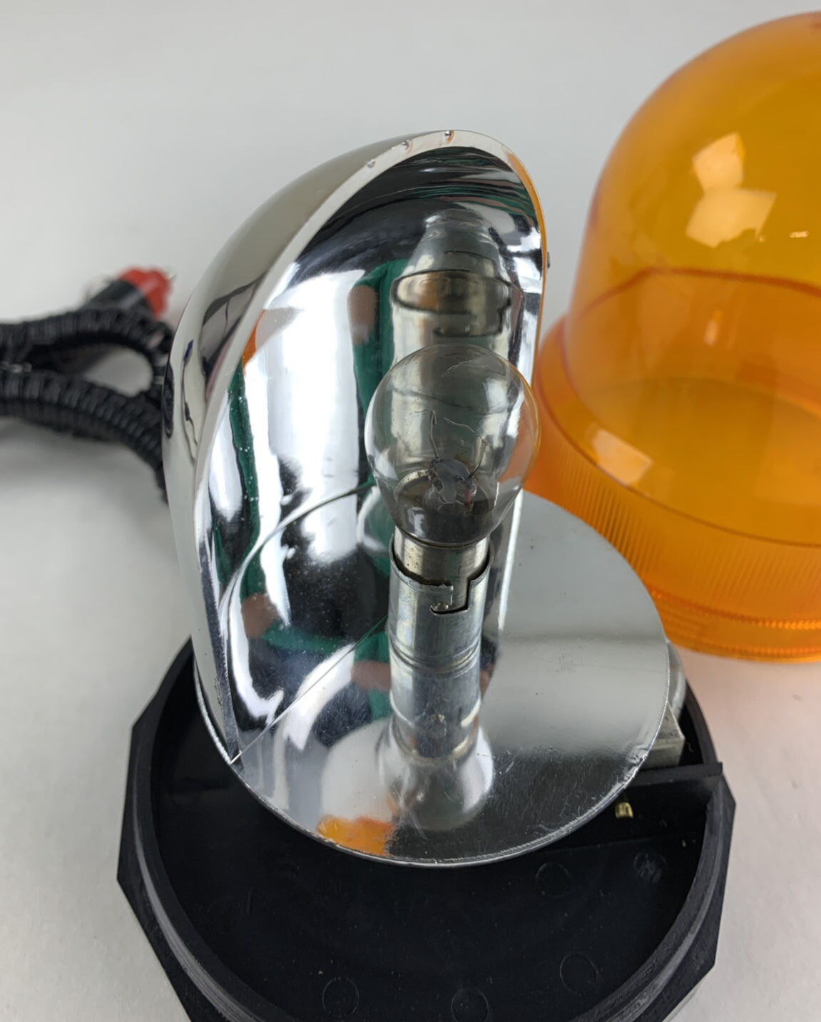 Grip 37280 Amber Economy Revolving Light Coiled Cord Plug Tested