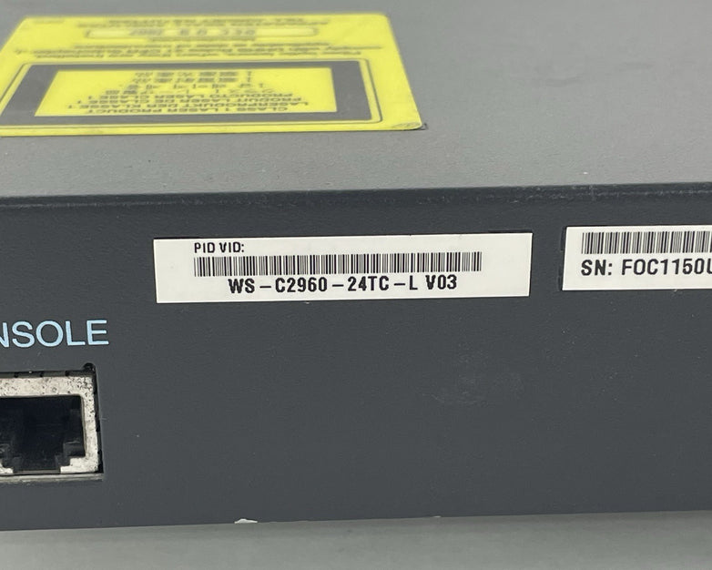 Cisco WS-C2960-24TC V03-L 24-Port Ethernet Managed Switch - Tested