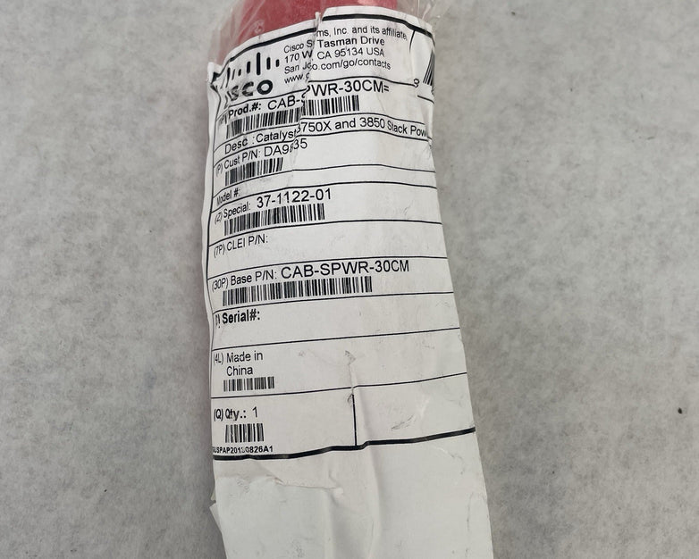 Cisco 37-1122-01 CAB-SPWR-30CM DA9835