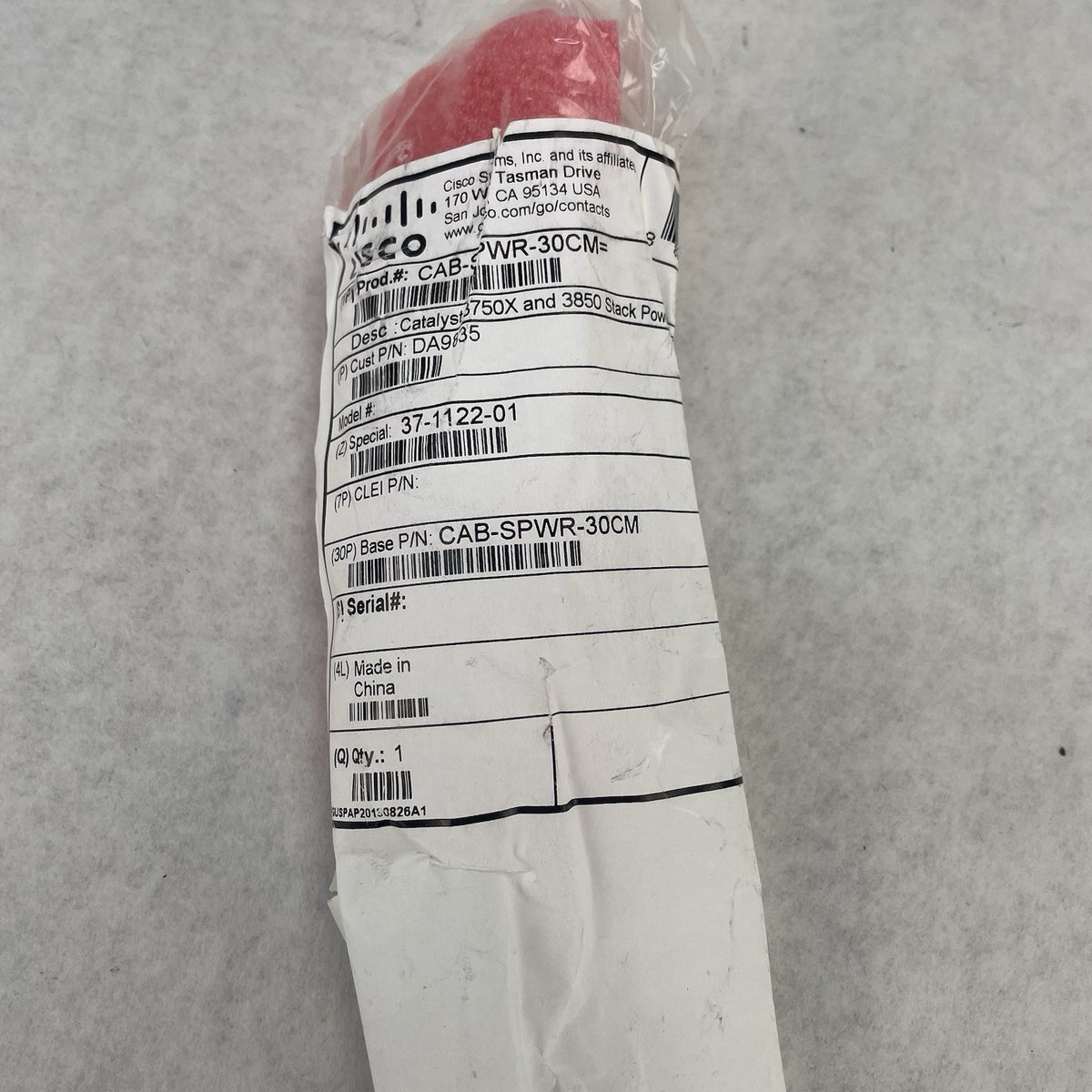 Cisco 37-1122-01 CAB-SPWR-30CM DA98355