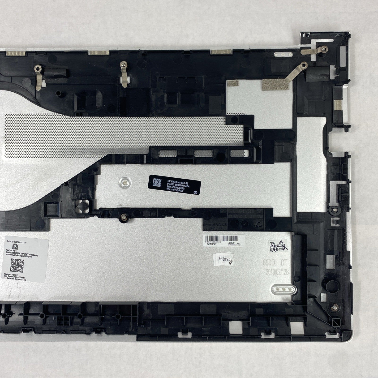 HP EliteBook 850 G5 15.6" Laptop Bottom Base Cover Assembly
