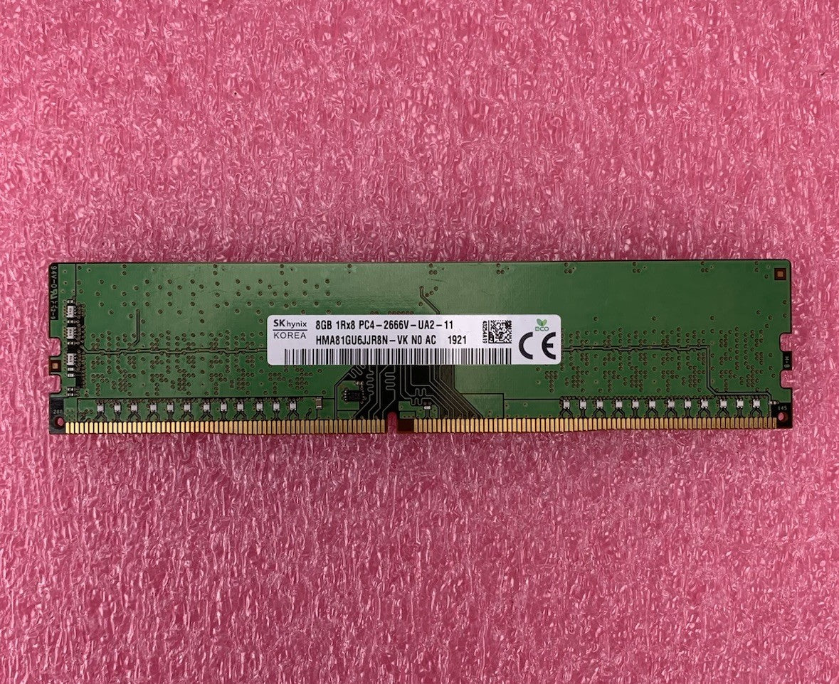 SK Hynix HMA81GU6JJR8N-VK PC4-2666V-UA2-11 8GB 1Rx8 Desktop Memory RAM5