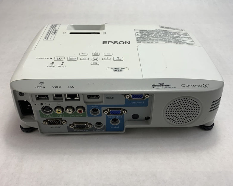 Epson PowerLite W29 H690A LCD Lamp Projector 3307 Lamp Hours - No Remote