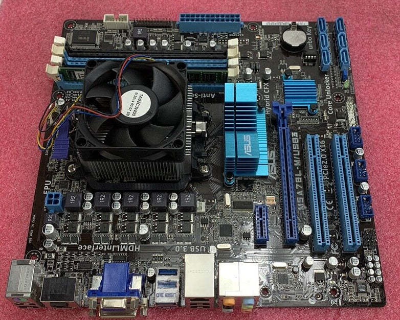 ASUS M5A78L-M/USB3 Motherboard AMD FX-4300 2.8GHz 8GB RAM w/Shield
