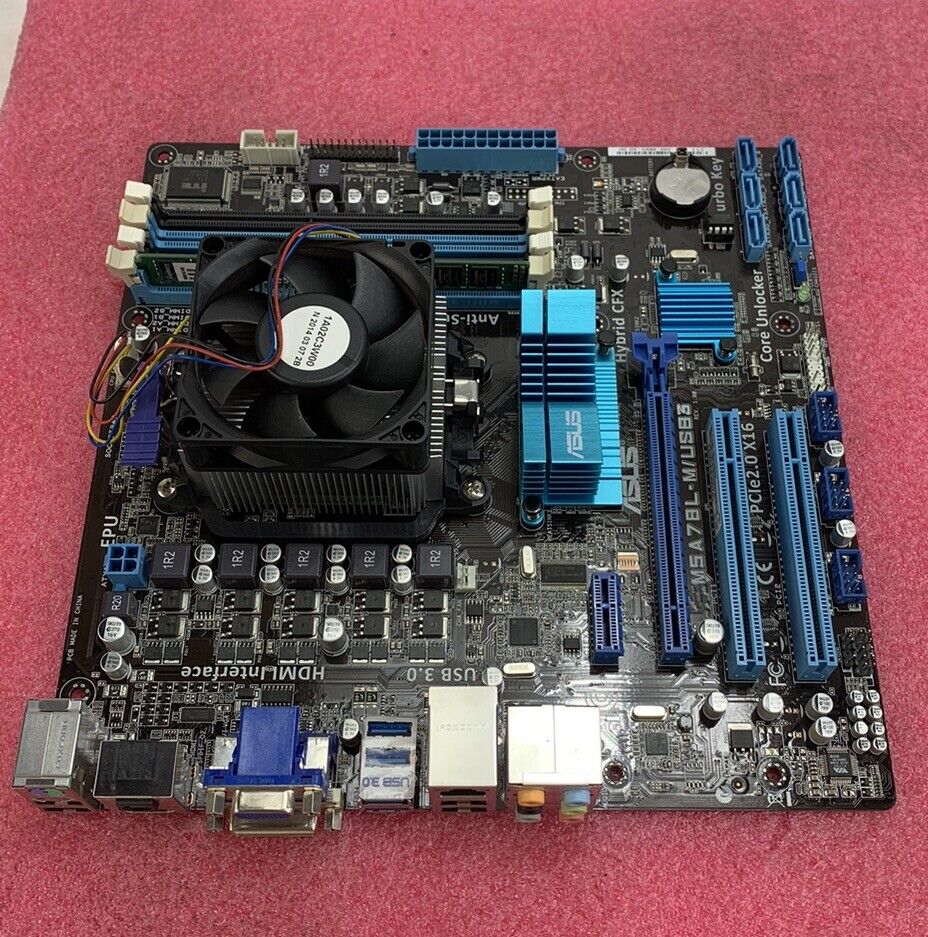 ASUS M5A78L-M/USB3 Motherboard AMD FX-4300 2.8GHz 8GB RAM w/Shield