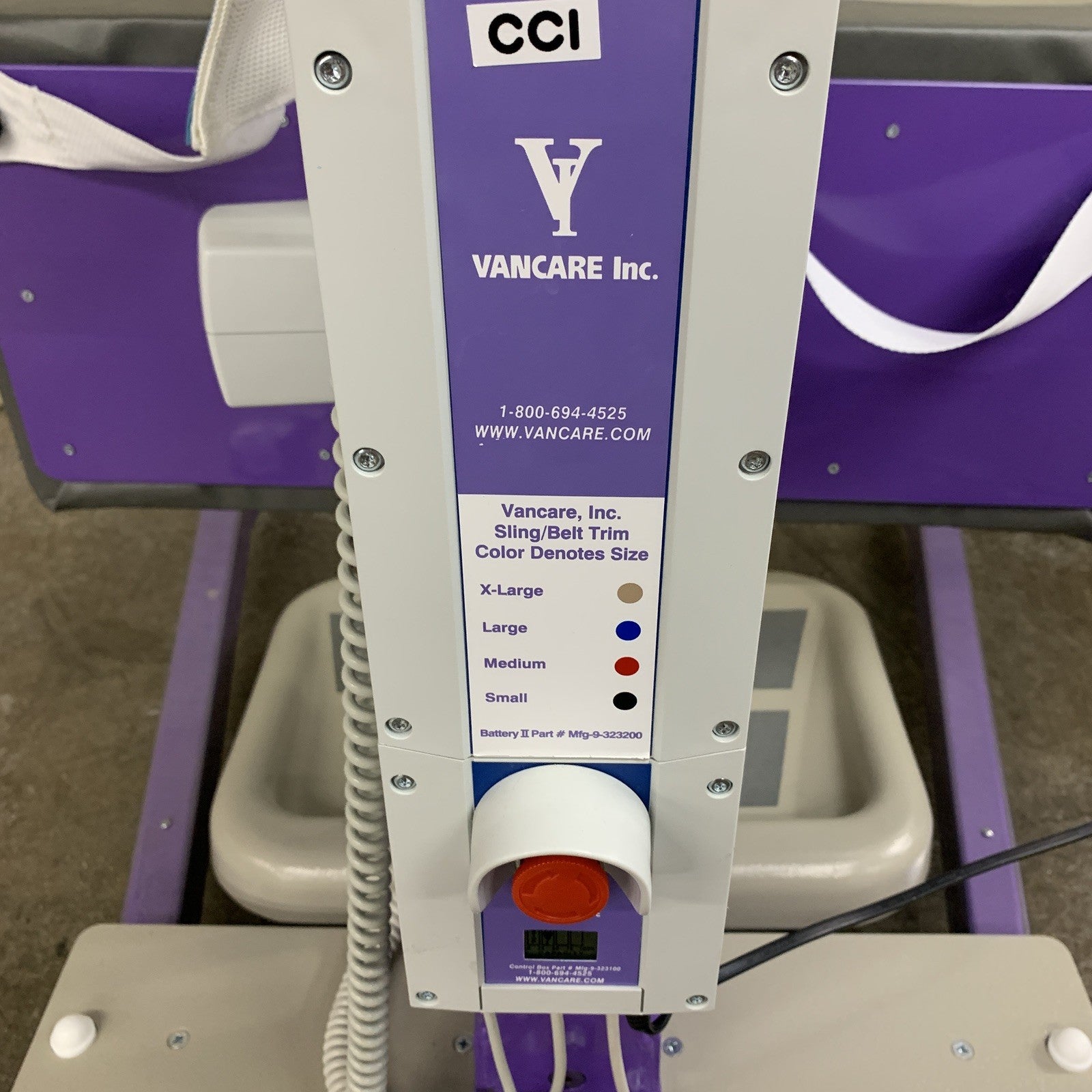 Vancare Vera II SB600 Powered Sit-to-Stand Patient Lift Powers Arms Don't Lift
