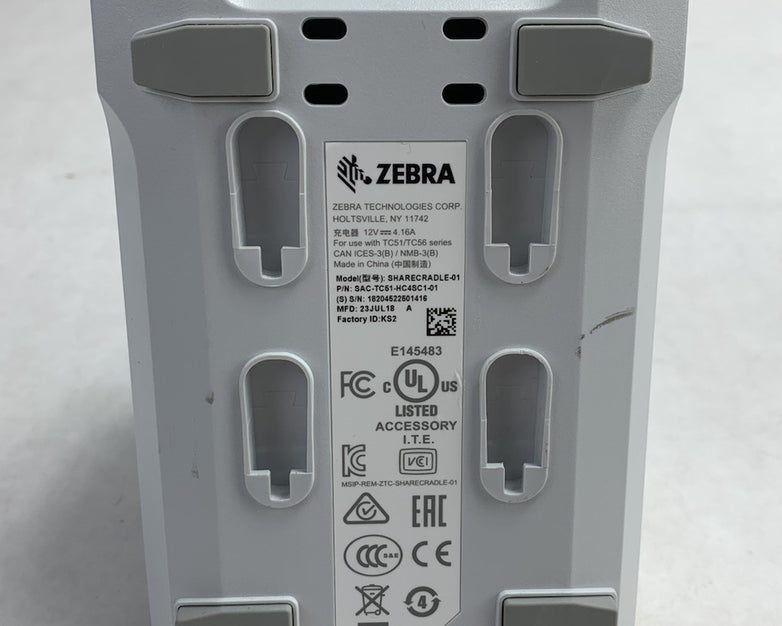 Zebra SHARECRADLE-01 SAC-TC51-HC4SC1-01 4-Slot Battery Charger No AC Adapter
