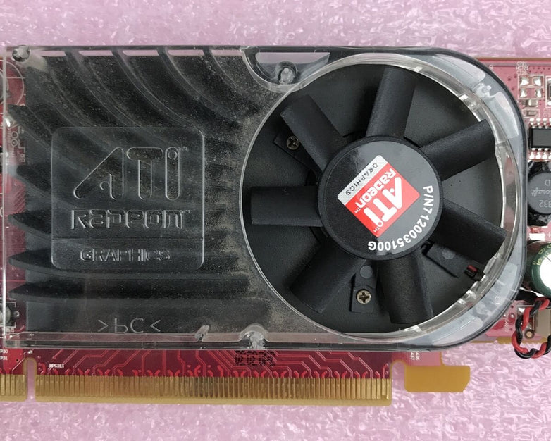 ATI Radeon HD 3450 PCIe Graphics Card AMD B629 Dell X398D DMS-59 (Lot of 2)