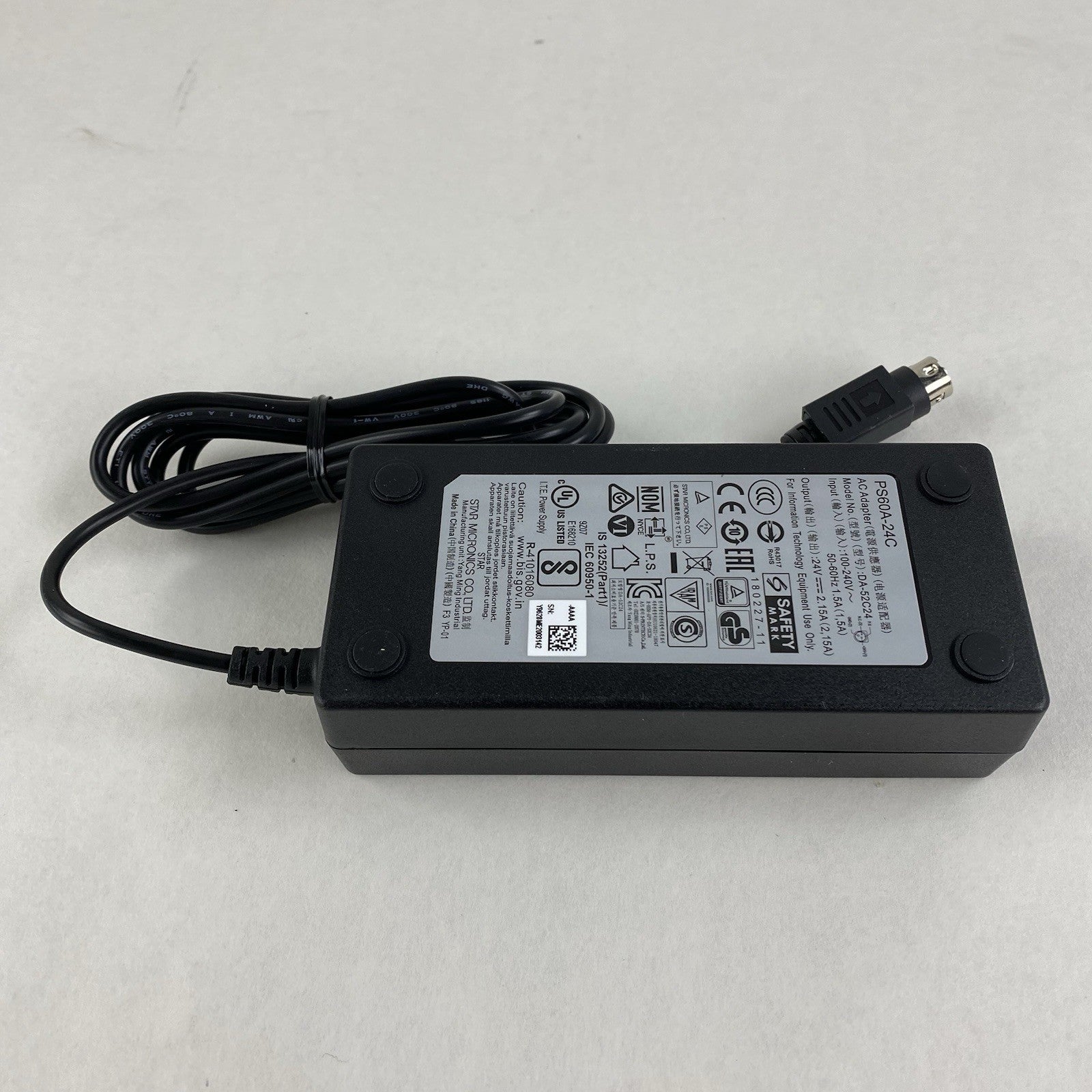 Star Micronics PS60A-24C 24V 2.15A AC Adapter (Lot of 15)