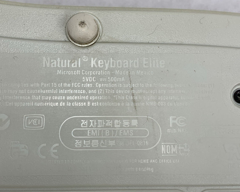 Microsoft E06301PS2 X03-51764 PS/2-Wired Ergonomic Mechanical Keyboard