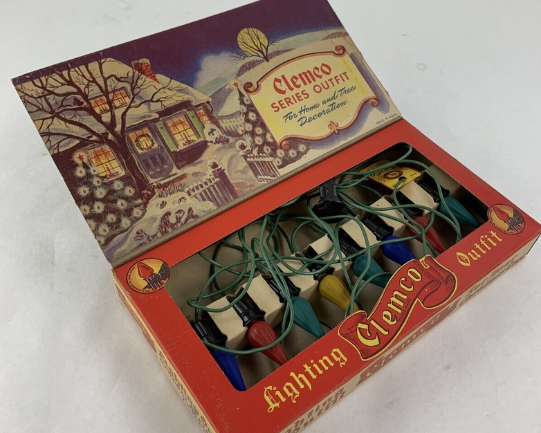 ClemCo 505 8 Bulb Lighting Outfit w/ Original Box Vintage Untested