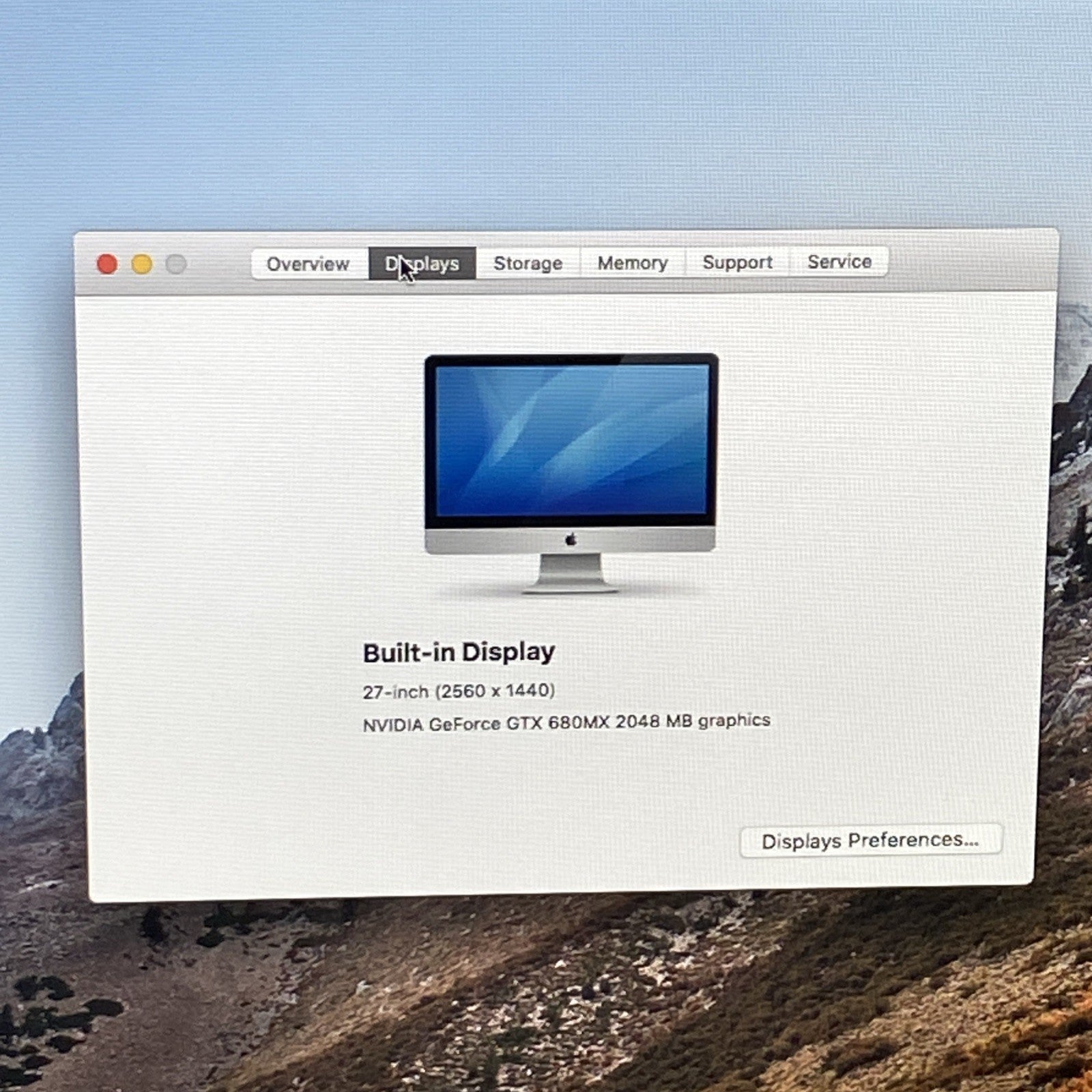 Apple A1419 iMac 2012 27" 3.2GHz i5 32GB RAM 3TB Fusion os10.13.6