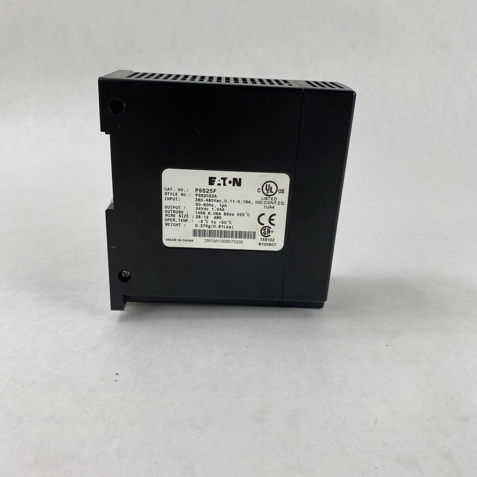 EATON PSS25F 480V-24VDC Power Supply PS2022A2