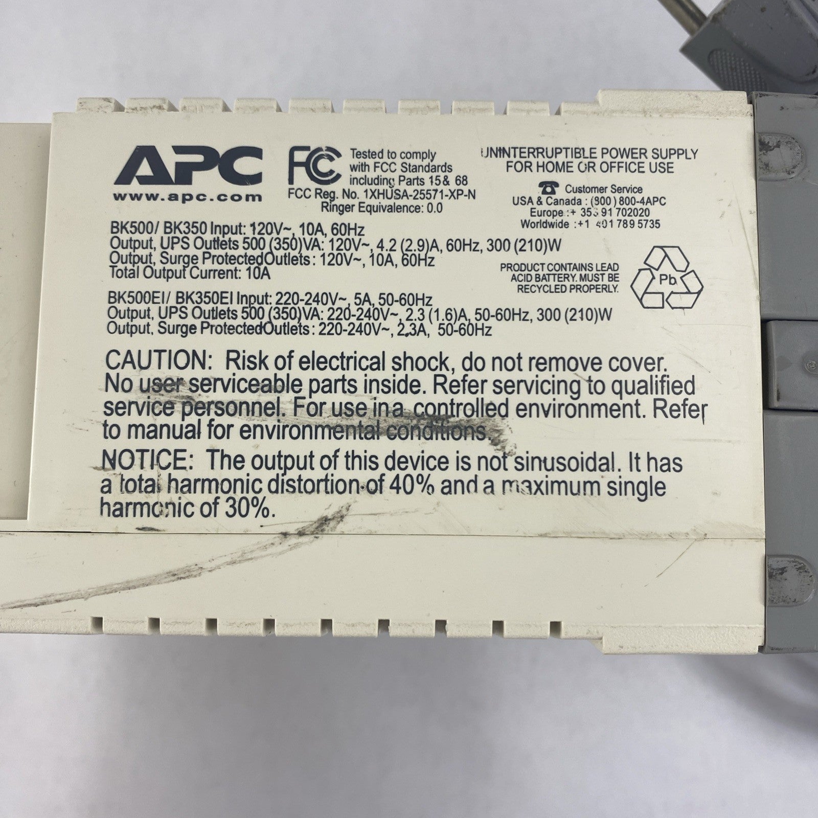 APC BK350 Back Ups CS350 Mini Tower No Batteries Tested8