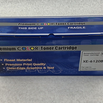 Premium COLOR XE-6120BK Toner Cartridge for Xerox Phaser 6120 6115 MFP