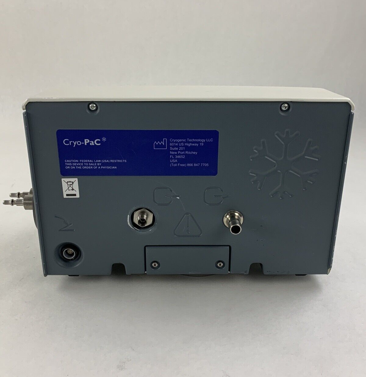 Cryo-Pac McU001US Cryo Controller 100-120V 60hz 100VA Powers On Cryo Therapy