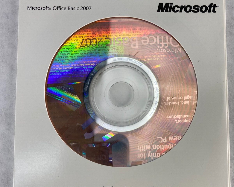 Microsoft Office 2007 Basic Edition BE UNSEALED English for Dell 0YY660 Windows
