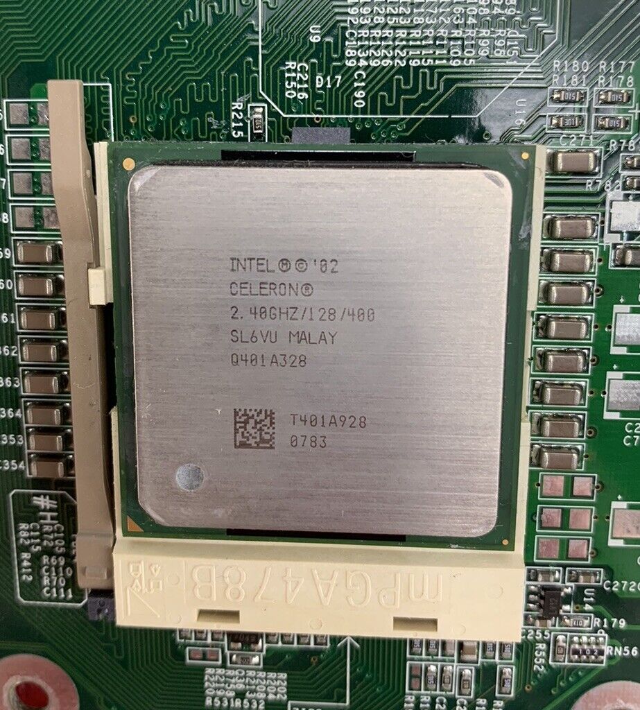 Dell Dimension 2400 MT Motherboard Intel Celeron 2.4GHz 768MB RAM No Shield