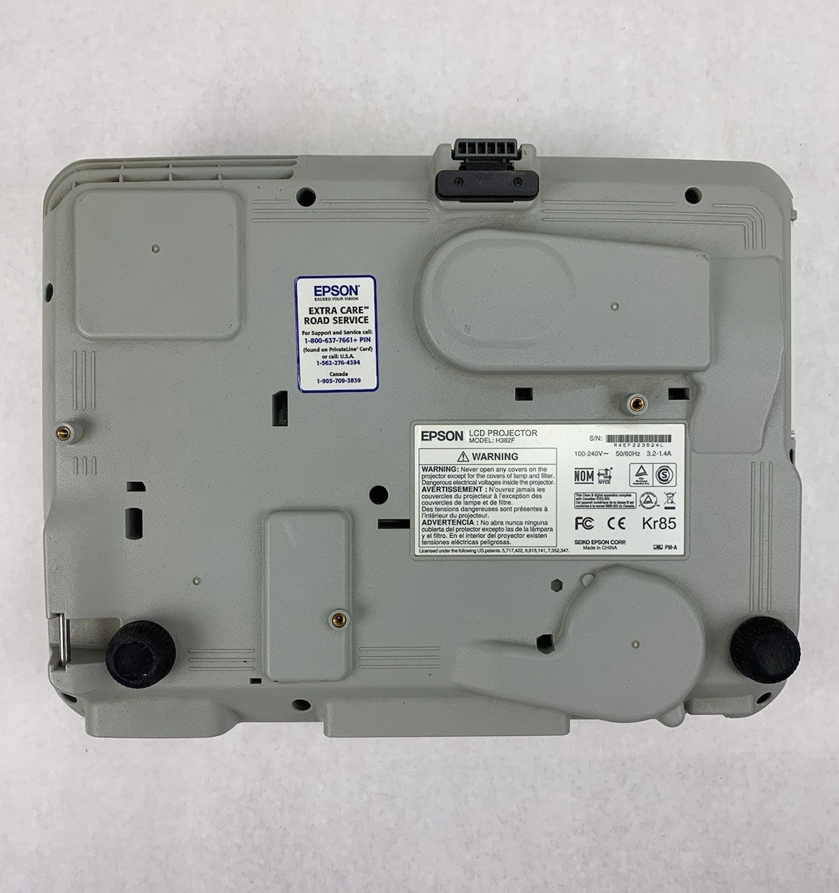 Epson H382F LCD Lamp Projector - Parts or Repair