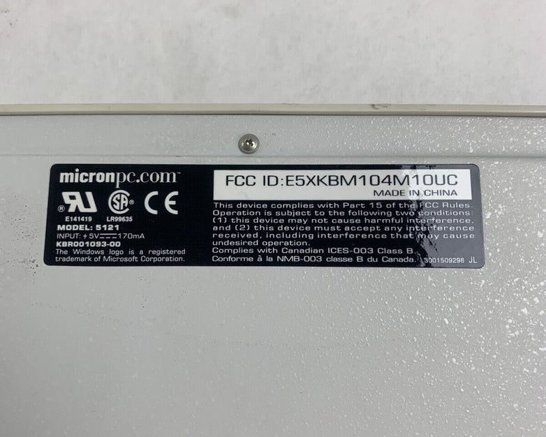 Micron PC 5121 Keyboard