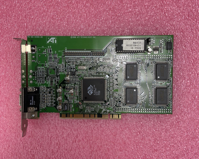 ATI 3D Rage II+ DVD 109-40100-00 4MB PCI Graphics Card