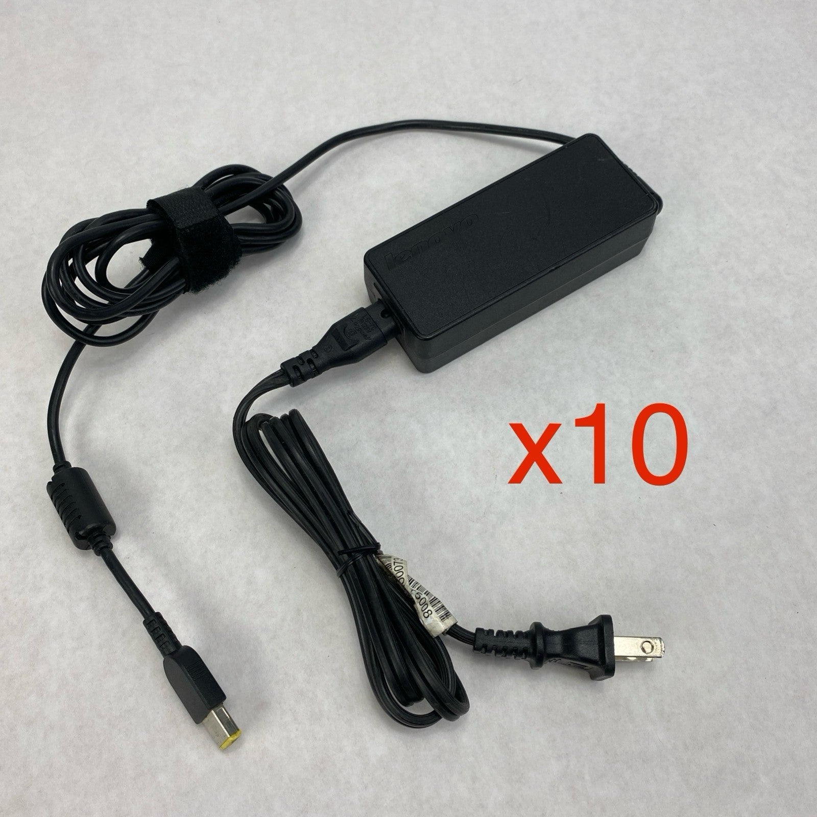 Lenovo ADLX65NLC2A 65W 20V 3.25A Slim Square Tip Charger AC Adapter (Lot of 10)