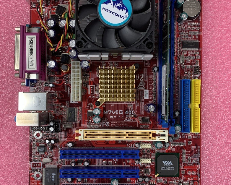 VIA KM266A-8235 M7VIG 400 Motherboard AMD Athlon XP 2700+ 2.16GHz 512MB RAM