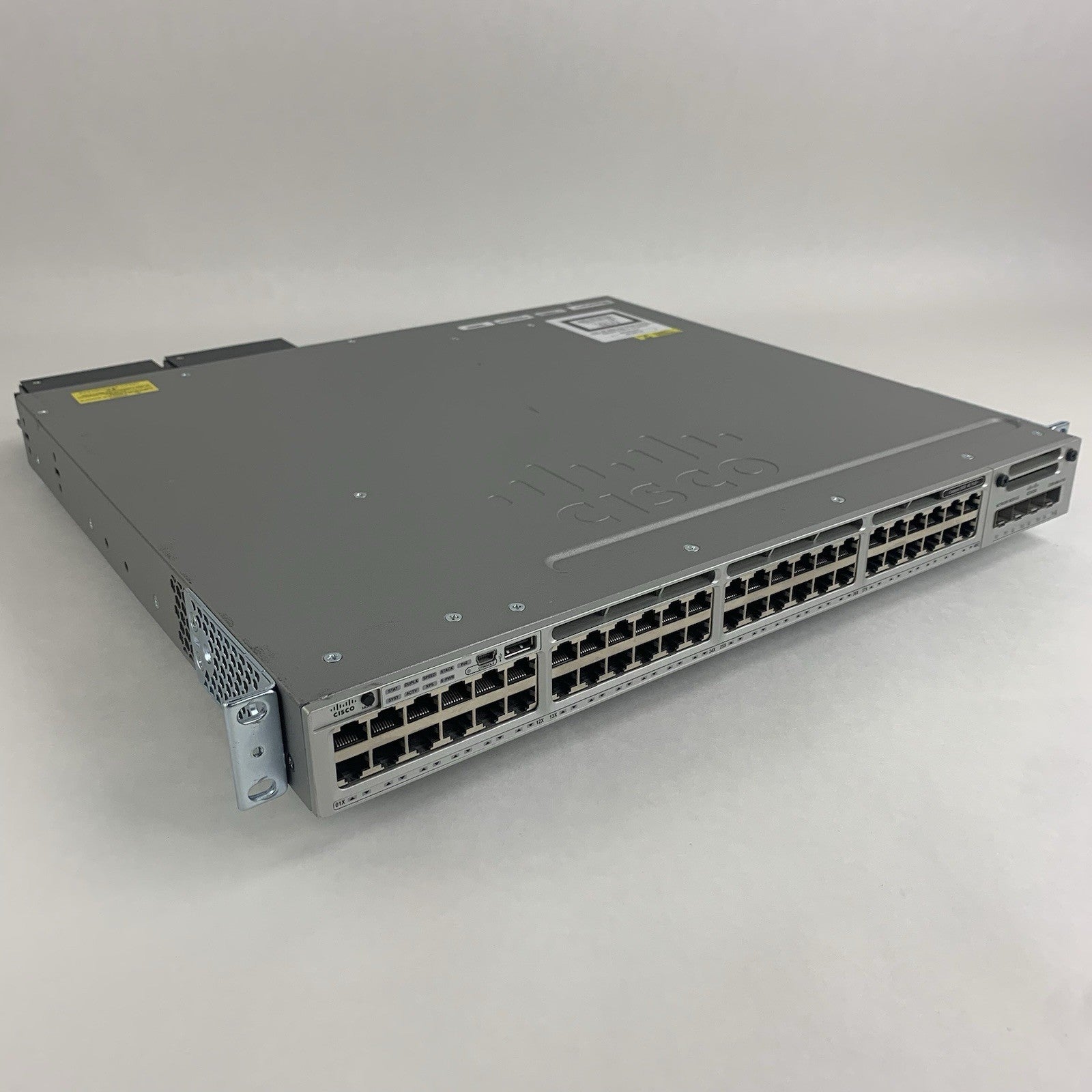 Cisco WS-C3850-48P-L V07 48-Port PoE Switch Tested w/ C3850-NM-4-10G 2x PSU0