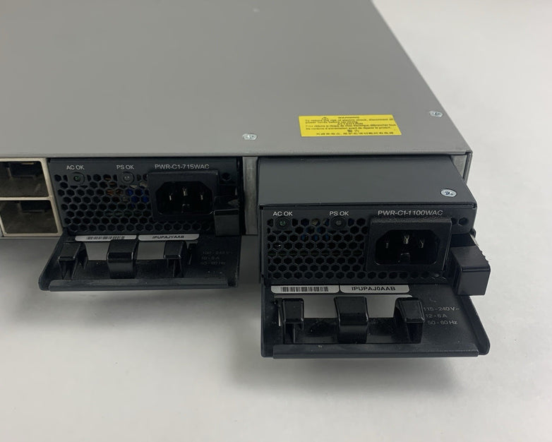Cisco WS-C3850-24XS-S V02 24-Port 10Gb SFP+ Switch Tested Reset 2x PSUs