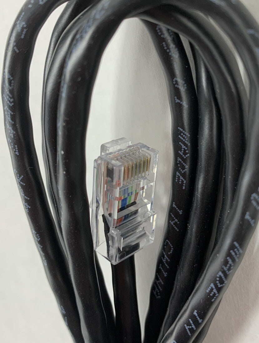 Unbranded RJ-45 Ethernet Cable Black 6 Ft (Lot of 4)