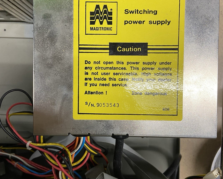 Vintage AT Desktop Computer Case Magironic 200W AT Power Supply