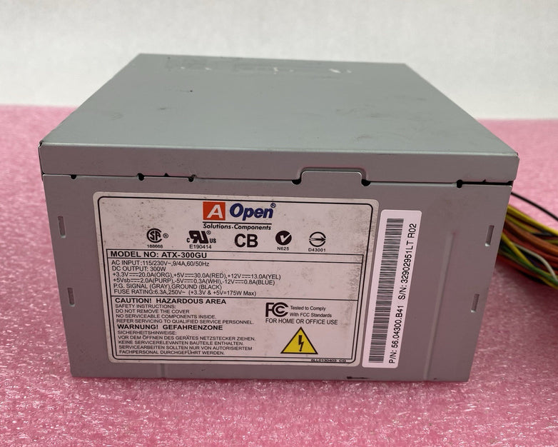 AOpen Solutions Components ATX-300GU Power Supply Tested