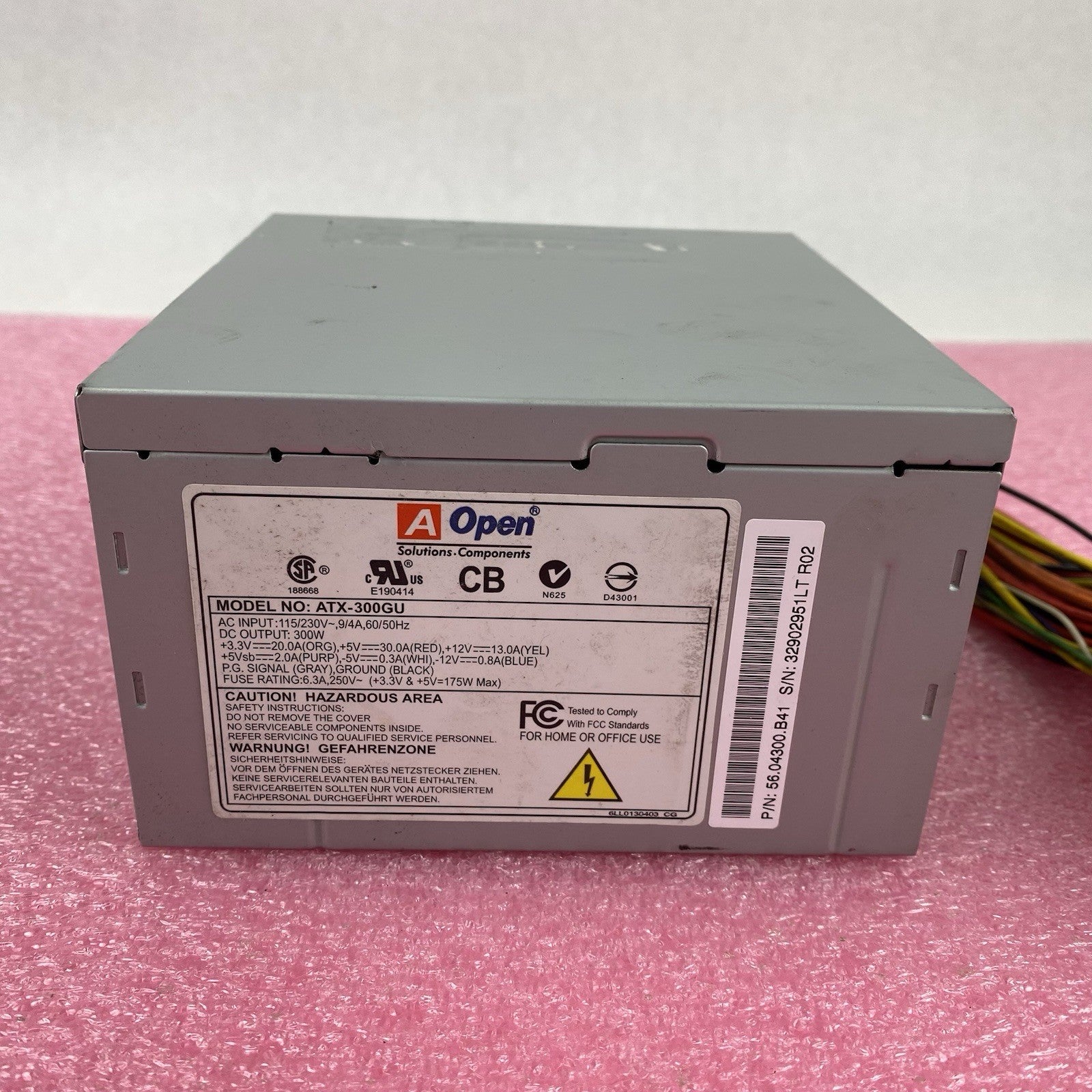 AOpen Solutions Components ATX-300GU Power Supply Tested