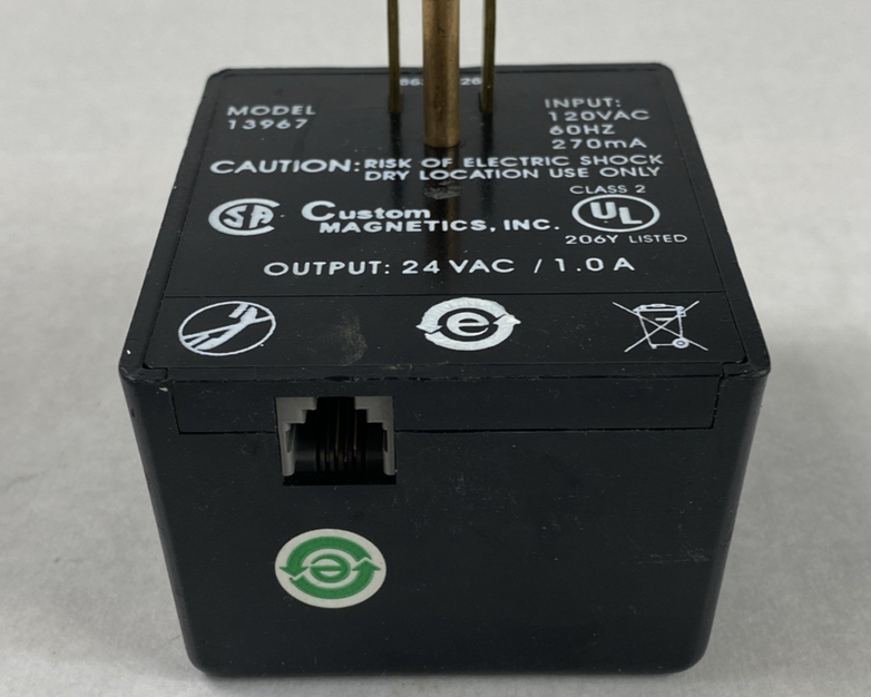 Custom Magnetics Model 13967 120VAC 60Hz 270mA Power Supply