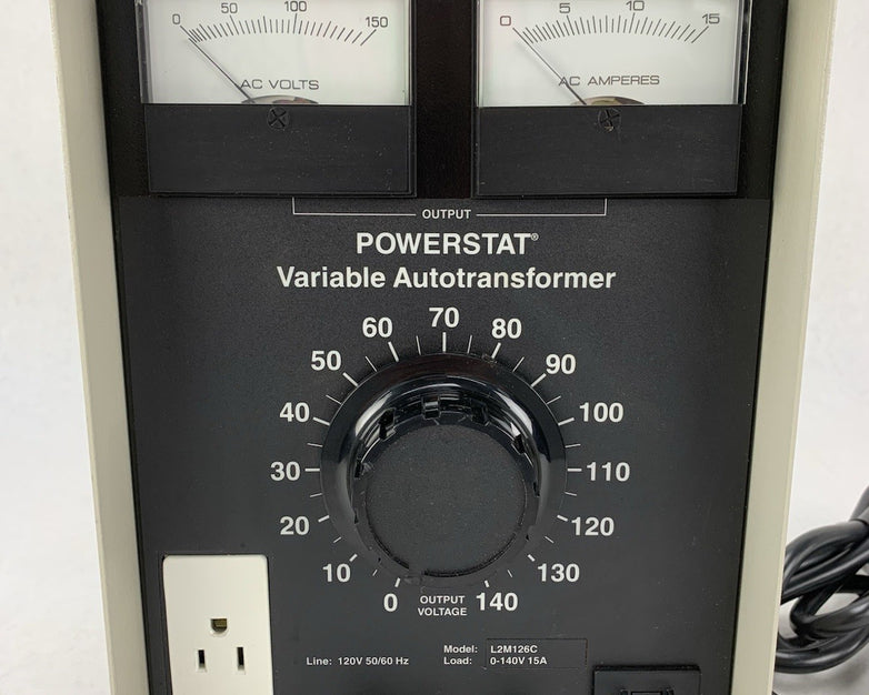 Warner Electric L2M126C Powerstat Variable Autotransformer - Tested