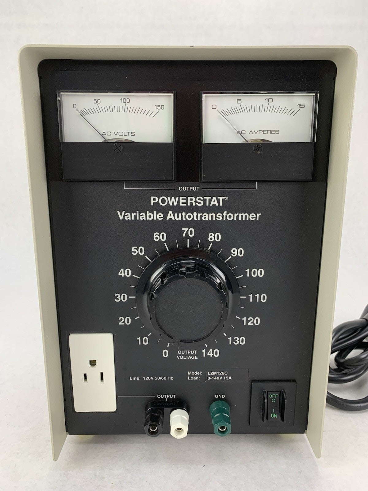 Warner Electric L2M126C Powerstat Variable Autotransformer - Tested2