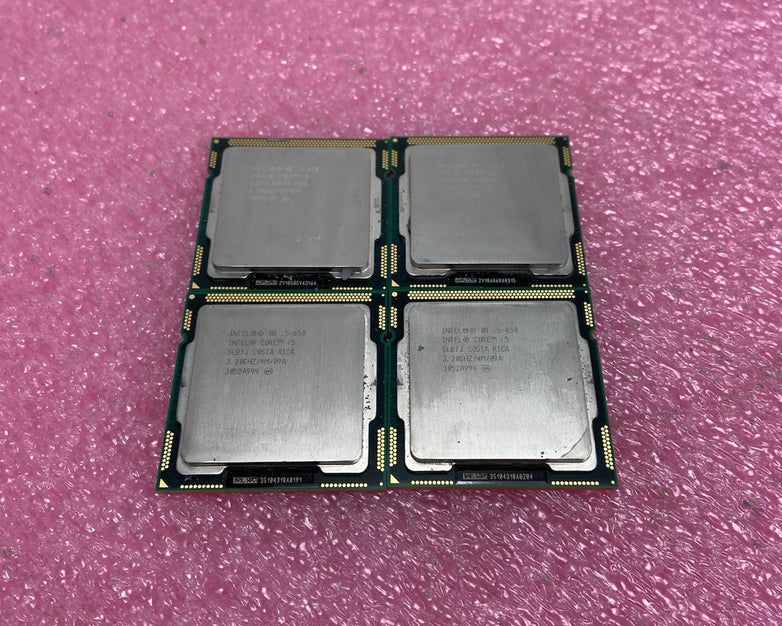 Intel Core i5-650 3.2 GHz LGA 1156 Desktop Processor SLBTJ Lot of 4