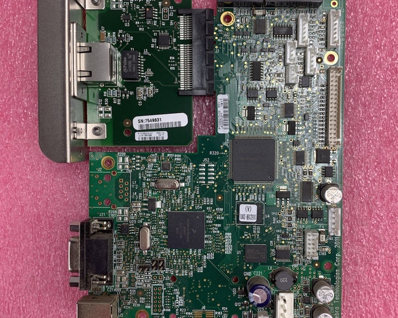 Zebra P1028275-02 Rev J Main Logic Board w/ Network Card for ZT230 Printer