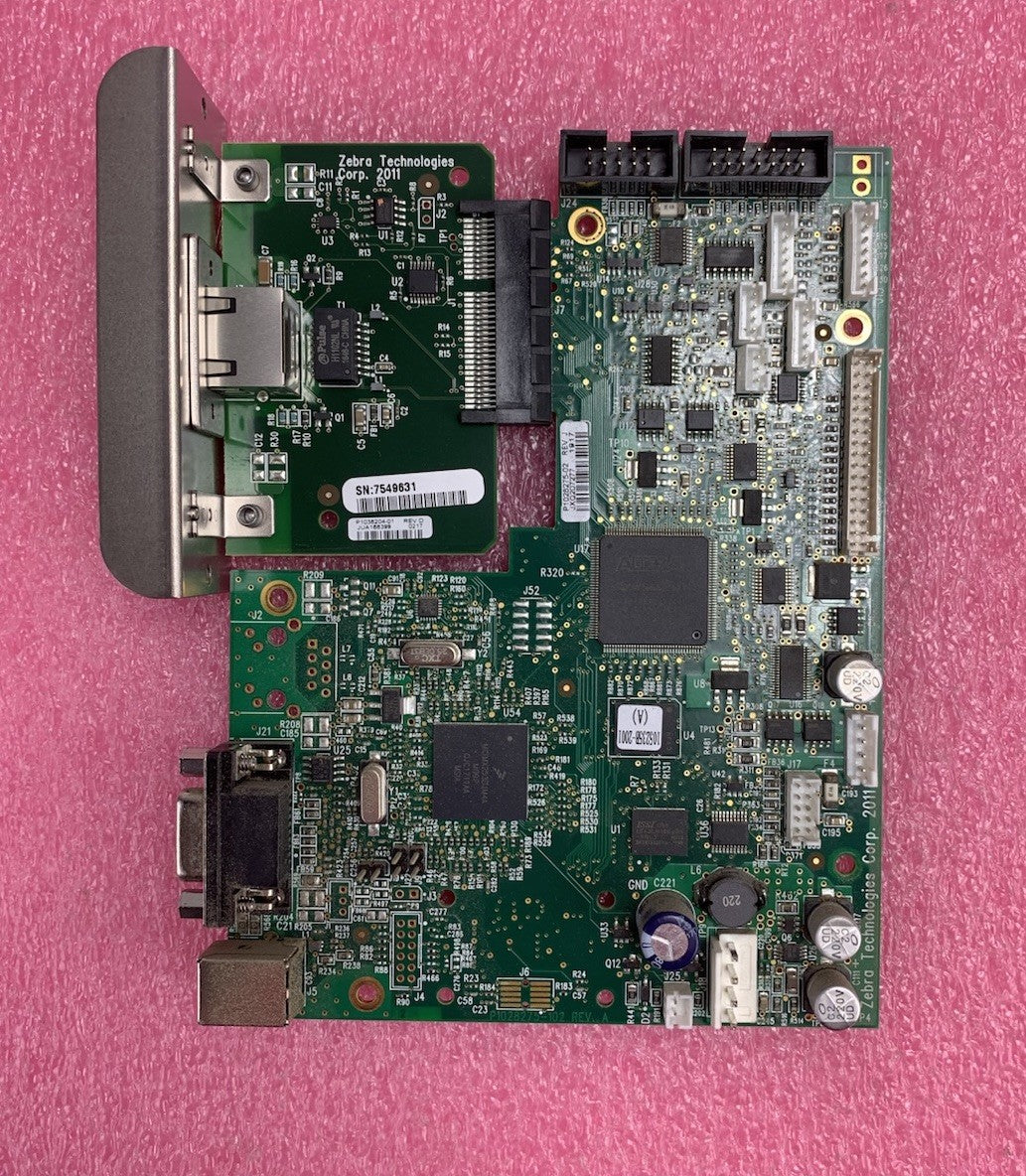 Zebra P1028275-02 Rev J Main Logic Board w/ Network Card for ZT230 Printer5