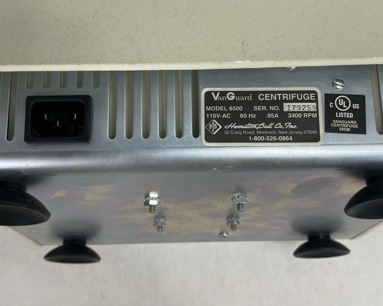 Hamilton Bell V6500 VanGuard Clinical Sealed Centrifuge For Parts