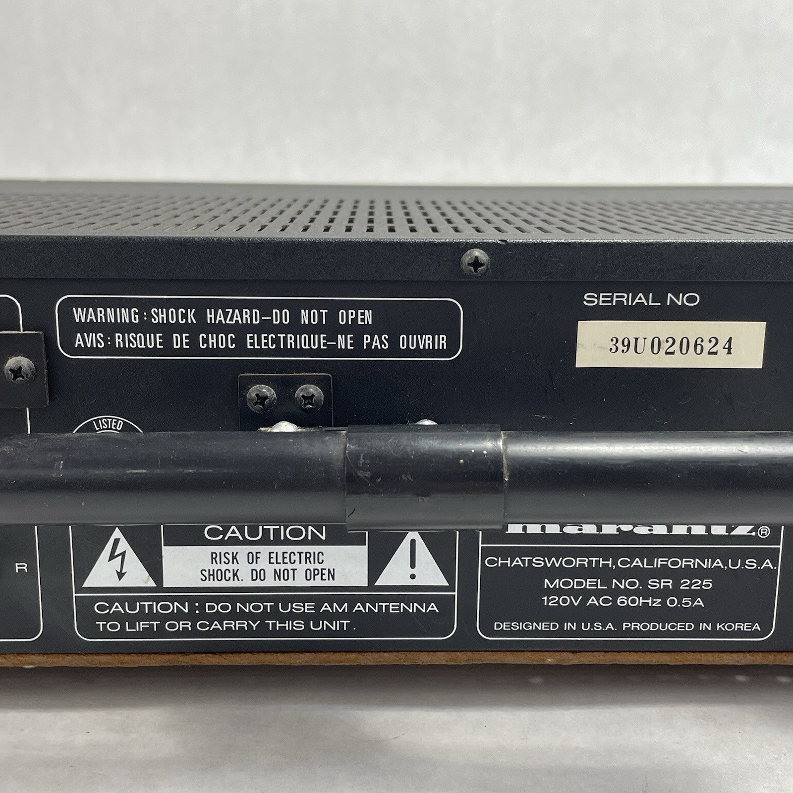 Marantz SR225 Stereo Receiver Tested11