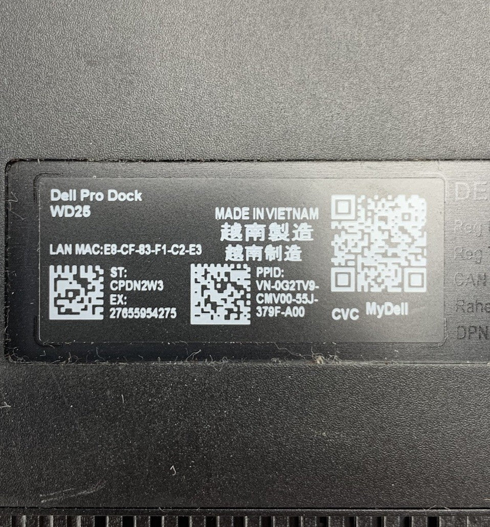 Dell Pro WD25 K23A001 USB-C Docking Station - No AC Adapter10