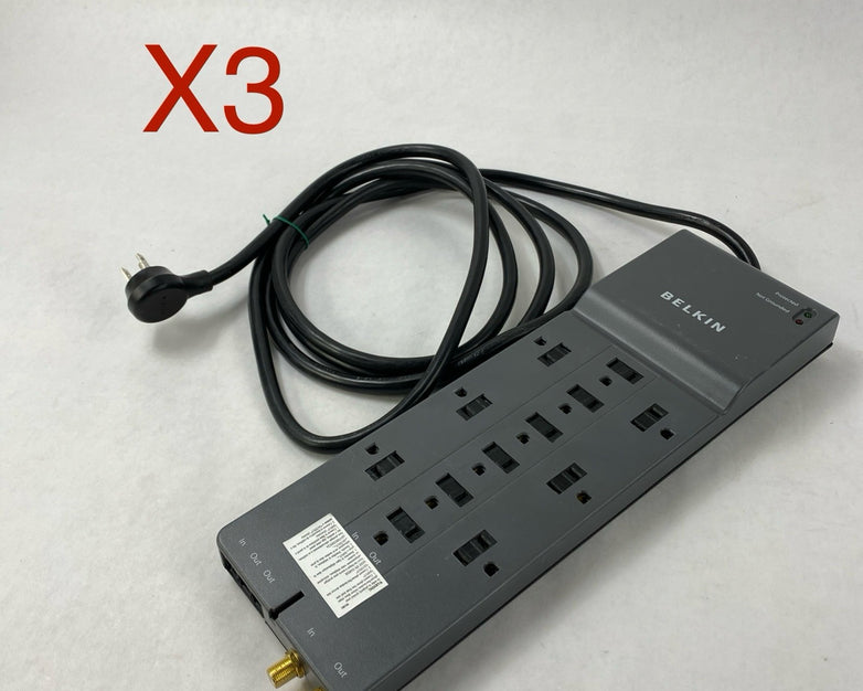 Belkin BE112234-10 Surge Protector Lot of 3