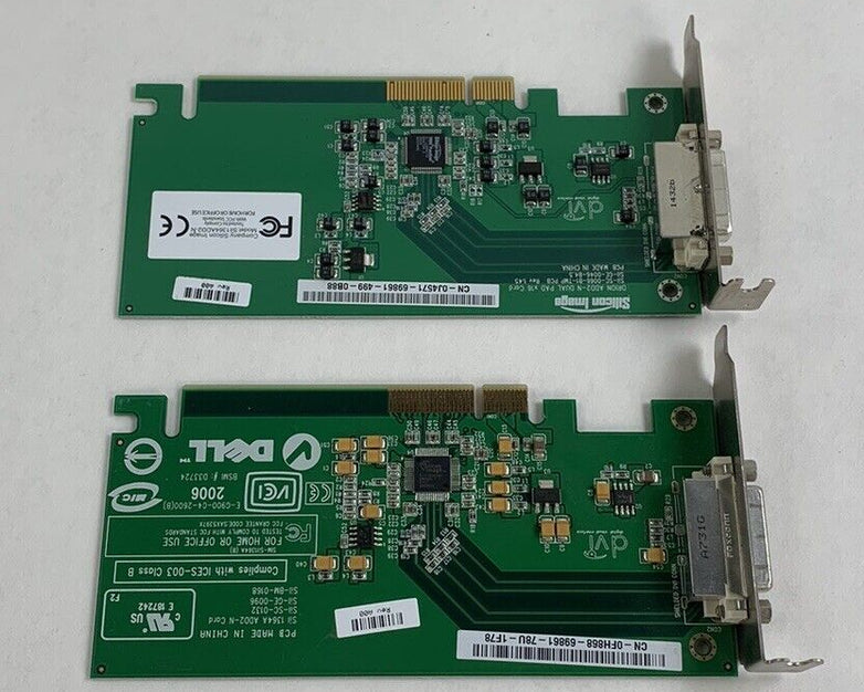Dell 0KH276 E-G900-04-2600(B) Sil 1364A ADD2-N GPU Short Bracket (Lot of 2)